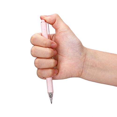 Riancy Set Of 12 Retractable Gel Pens Stylish Cute Pink Pen With Smooth Writing Black Ink For Note Taking- Great For School, Office, Or Personal Use #TOP1
