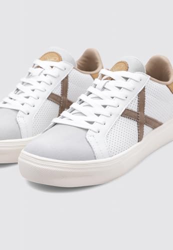 Munich RETE baskets basses homme légères en toile noire et blanche