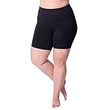 Rainbeau Curves Women's Basix Compression Bike Short, Black, 22/24