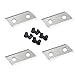 4 PCS Wood Chipper Blades Compatible with Sun Joe CJ601E, CJ602E, Earthwise GS70015, Replaceable Double-Sided Cutting Tool Kit, with L-Shaped Hex Key Wrench