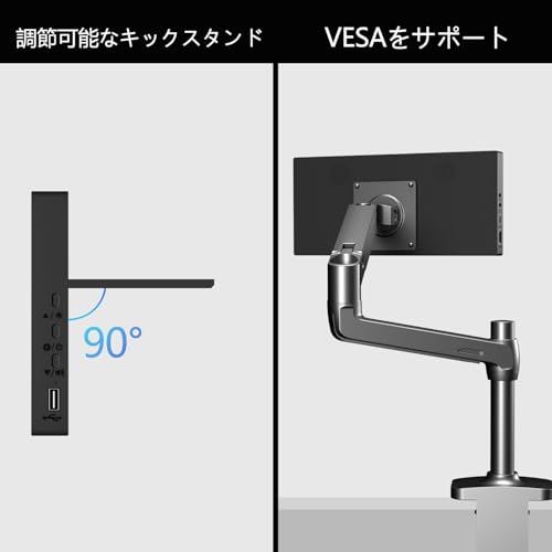 Ulrhzar 小型モバイルモニター タッチパネル 10.3インチ FHD 1920 x 720 ul-10.3inch 720P zj の商品画像 7