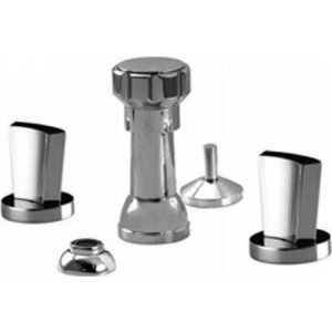 Aqua Brass 80926 PC Martini Martini 4 Hole Bidet Set