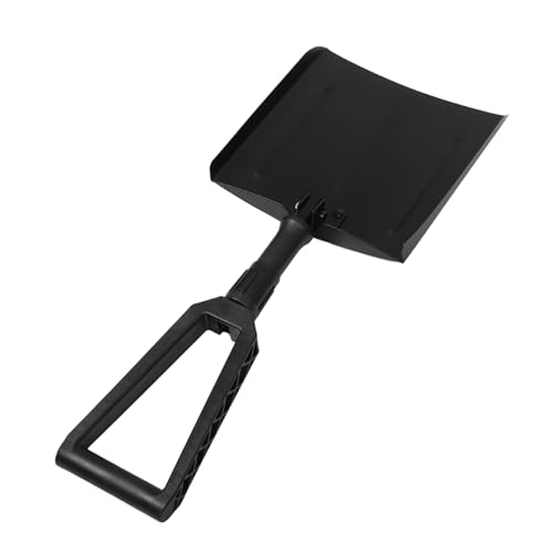 Unomor Folding Lifter Shovel Brush Removal Tool Ice Scraper Collapsible Snow Shovel Large Clearing Area for Home Emergency