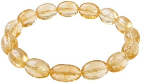 Exclusive Citrine 10 MM Beaded Bracelet Crystal Healing Positive Energy Fashion Jewelry Men Women Gift image 4