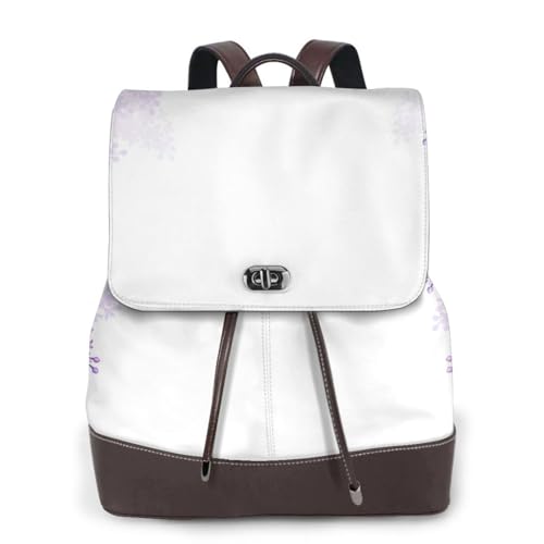 Sac à dos cuir ordinateur portable noir pour voyage universitaire et rando