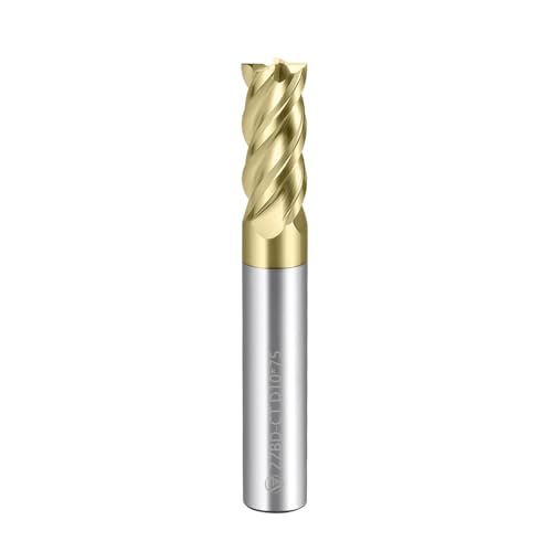 Image of Carbide Titanium Alloy End Mills 4 Flute ZrN Coating,for Titanium Alloy 1Pcs D10*75mm