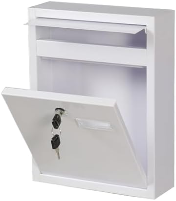 Wall Mount Mailbox with Newspaper Holder, Durable Outdoor Mailbox for Wall, Stylish and Functional Design for Garden and Home Use