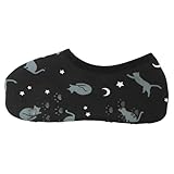 [丸和貿易] ぽかぽかそっくす 2003970-01 ムーンキャット ブラック Free Size