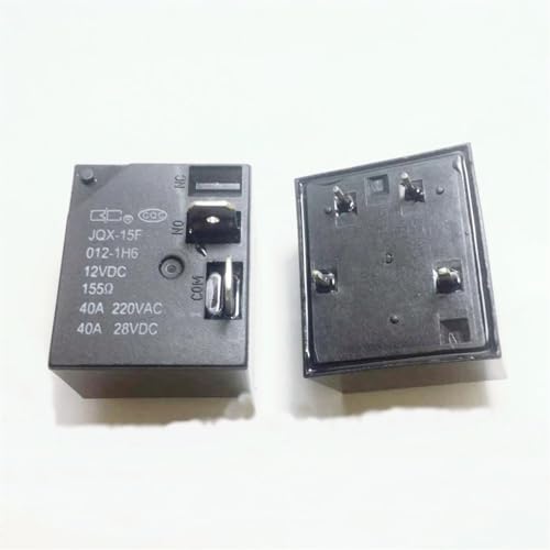 Relais JQX-15F 012-1H6 12VDC 40A pour carte électronique, lot de 5 pièces