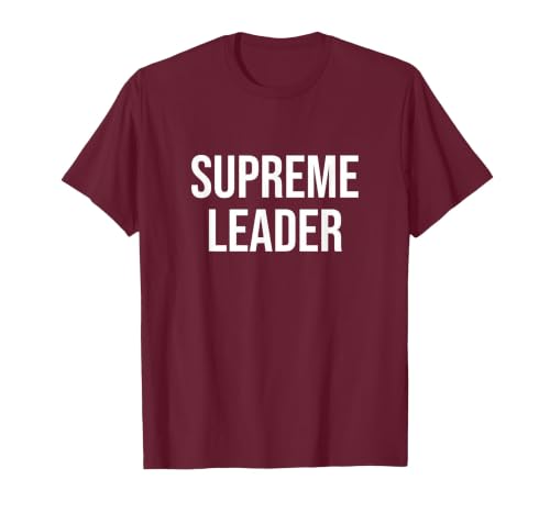 Supreme Leader T-Shirt, Men, Burgundy, Large