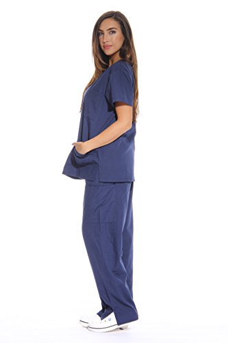 Just Love Women's Six Pocket Medical Scrubs Set (V-Neck with Cargo Pant)