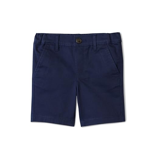 Image of Amazon Essentials Boys and Toddlers' School Uniform Woven Flat-Front Shorts with Elastic Waist