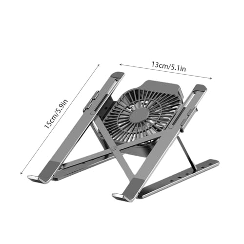 Soporte ajustable de aleación para portátil con ventilador de enfriamiento miniatura 2