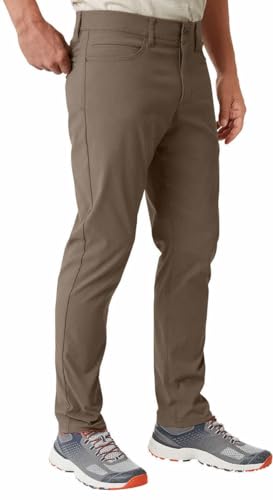 Weatherproof Vintage Mens Mid-Weight Mid Rise Tech Pant (US, Waist Inseam, 34, 32, Regular, Regular, Tan)3