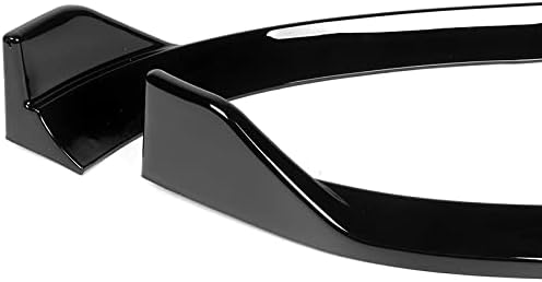 3PCS Front Bumper Lip Kit fit for compatible with 2013-2016 Audi A4 Quattro, STP-Style Splitter Trim Protection Spoiler, Air-Dam-Chin-Diffuser (Painted Black)