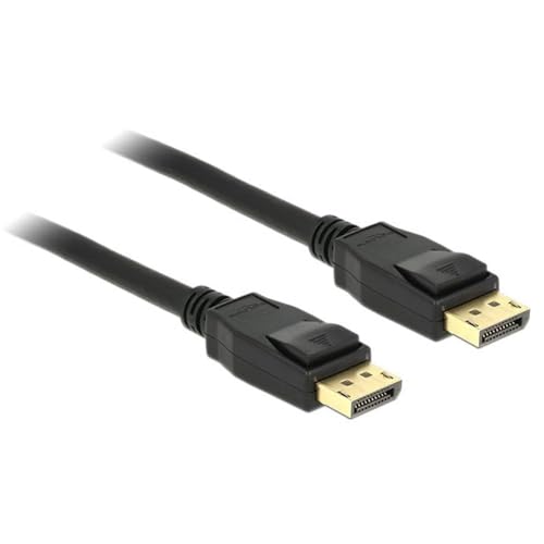 Câble DisplayPort 1.2 DeLOCK 5m noir mâle vers mâle pour écran 4K