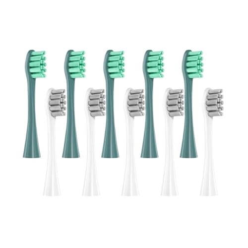 ���u���V�w�b�h Oclean X PRO/Z1/F1/One/Air 2/SE �\�t�g�m�Y���ƌ݊������� �^�󖧕p�b�P�[�W(5Green5Gray)