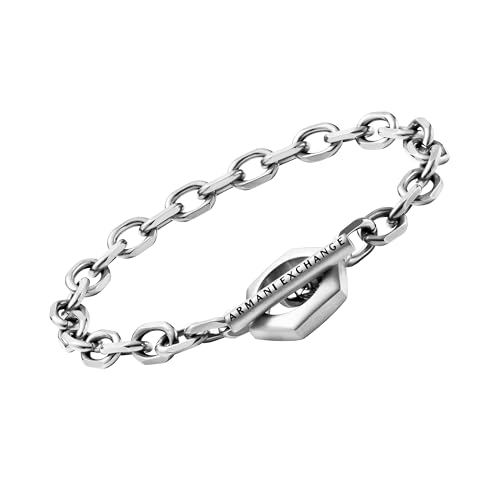 Image of A|X Armani Exchange Stainless Steel Chain Bracelet for Men