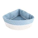 Accessoire de décoration élégant : le panier tressé en bambou et le panier de rangement doublé apportent une touche raffinée, tout en faisant office de décoration murale qui embellit n’importe quel espace. panier triangulaire pour jouets d’enfants, panier de rangement triangulaire