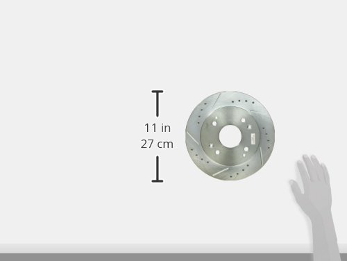 Image of Power Stop JBR526XPR Rear Evolution Drilled & Slotted Rotor Pair For Acura CL 1997, Honda Accord 1991-1997 [Model Specific]