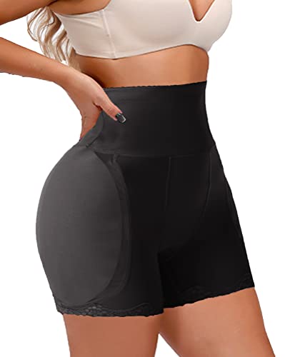 Vendau Women Fake Hip Pads For Women Hip Dip Shapewear Hip Enhancer Butt Pads Shaper Butt Lifter Padded Underwear Tummy Control (Medium, Black) #TOP3