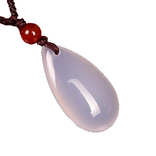 Collier calcédoine naturelle d'exception serti sur argent 925 noble
