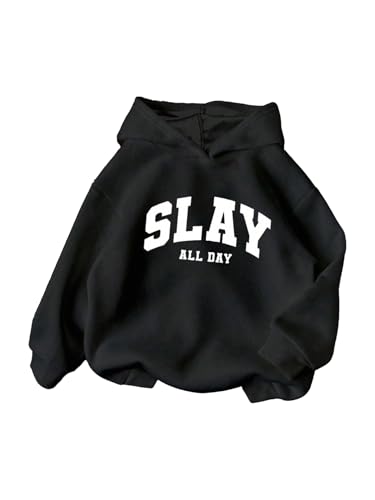 SHENHE Girl's Hoodie Pullover Graphic Long Sleeve Casual Fall Preppy Sweatshirt Hoodie