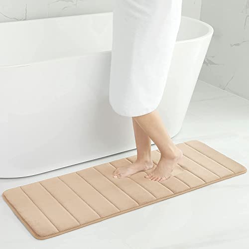 smiry Memory Foam Bath Mat, 40 x 120 cm, Extra Soft Non-Slip Bathroom Mat Runner