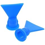 Ipetboom Flat Caulk Tip Applicators, 2-Piece Threaded Nozzle Adapter Set, Caulking Gun Tool for Smooth Beads and Clean Finishes on Trim, Molding and Bodywork