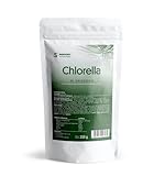 Chlorella Poudre   250 g Doypack   Poudre verte pour nettoyage du corps   Végétalien, sans lactose et sans gluten, sans additifs   emballage anti fuite avec fermeture éclair   INSPORT Nutrition
