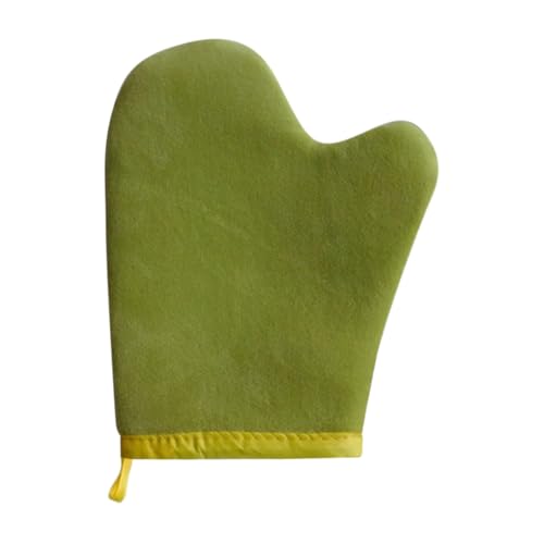 Aplicador de guante autobronceador, guante elástico de bronceado para muñeca, guante ergonómico de amplia cobertura, esponja de flocado , aplicación de cara y cuerpo y piernas para la familia