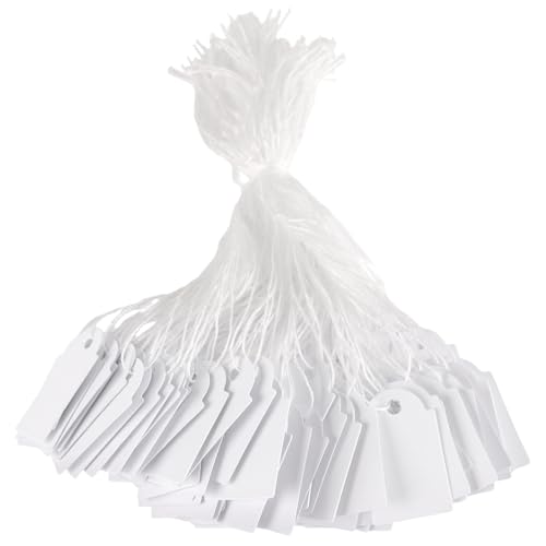 Étiquettes de prix blanches nettes carton haut de gamme JAPCHET pour créations mode