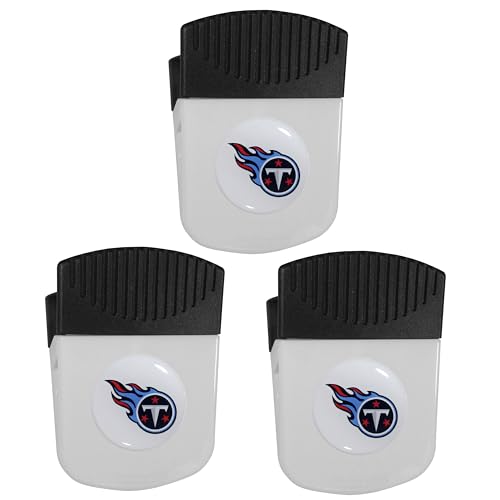 Siskyou Sports NFL Tennessee Titans Chip Clip Magnet with Bottle Opener, 3pk One Size, White