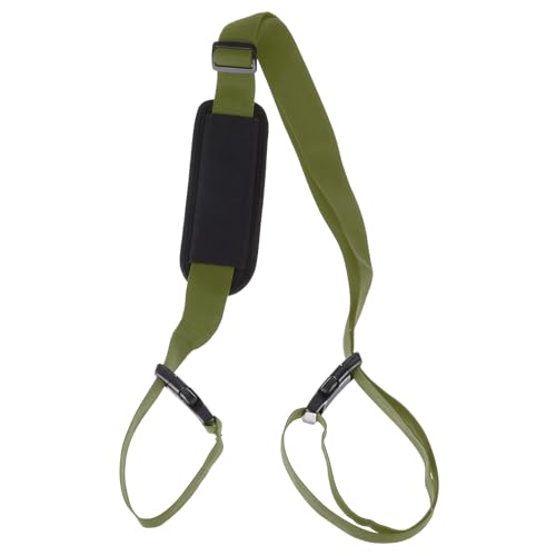 Alças de cadeira de praia, alças ajustáveis para cadeira de praia, alças de transporte de ombro para mochila de cadeira dobrável, verde escuro