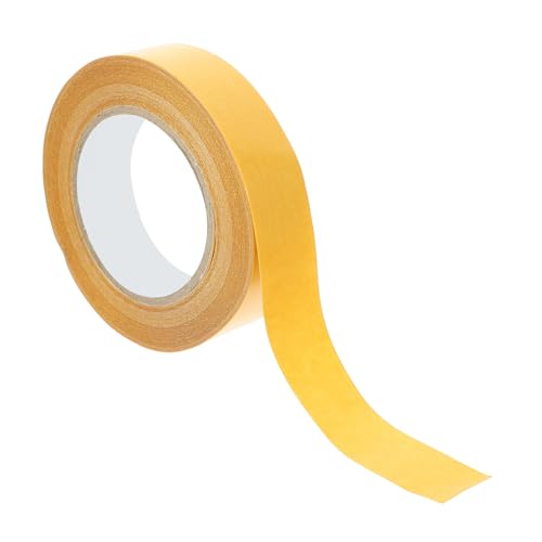 Alipis Ruban Adhésif Double Face En Tissu Jaune 3 Cm x 20 M, Résistant, Déchirable à La Main, Pour Moquette, Couture Et Travaux Manuels