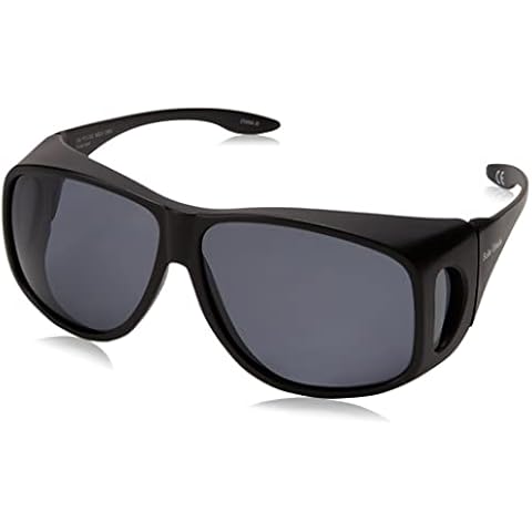 Dioptics unisex adult Solar Shield-classic Fits Over Sunglasses, Grey, 66 mm US Cover