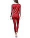 LAPASA Set de Ropa Térmica para Mujer Conjunto Térmico Ligero/Mid-Weight/Espeso Cuello Redondo-Brushed...