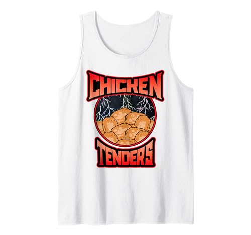 Chicken Tenders Tendies divertidos Música rock Amante de la Camiseta sin Mangas