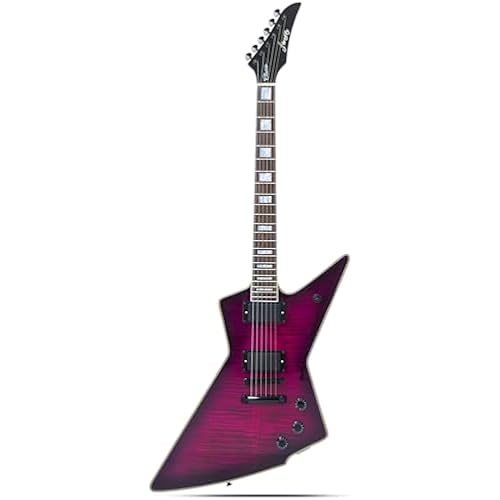 Firefly FFLX Solid Body Electric Guitar,Mahogany Guitar body,Stainless steel and ball end frets,rosewood fretboard(Dark Purple Color)