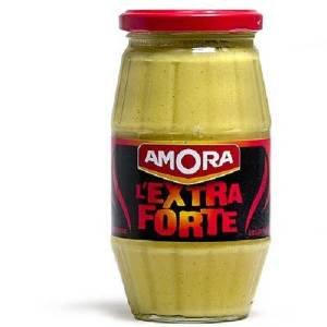 Amora Mustard Moutarde de Dijon French EXTRA Strong Dijon Mustard 15.5 oz. - L'Extra Forte