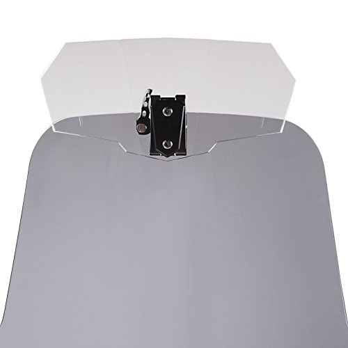 Tourtecs Déflecteur Vario Universel Pour Bulle Moto – Réglable, Réduit Turbulences Et Bruit, Compatible BMW Et Multi-Marques, Transparent