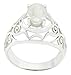 Produktbild RIYO Jaipur 925 Sterling Silber Bezaubernder natürlicher weißer Ring Geschenkdek