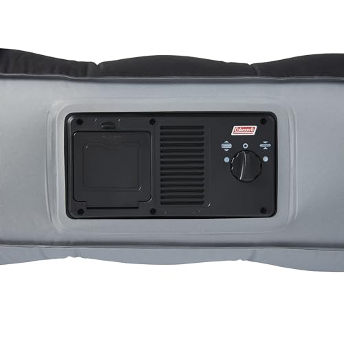 Image of Coleman River Gorge: 9.5 inch Queen Airbed - Built-in 4D Battery Air Pump, Inflatable Mattress, Puncture Guard, Durable Design, Outdoor & Indoor Use