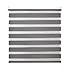 Produktbild Blindecor Lira doppelrollo - duo rollo tag und nacht Anthrazitgrau - 140 x 180 cm (Breite x Länge) | Stoffgröße 137 x 175 cm | Fensterrollo zebra