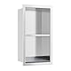 Neohomee Wandnische Dusche Versenkte Fußstütze mit Regal 304 Edelstahl Nische mit rutschfest Silikonpads für Badezimmer, 34x18cm