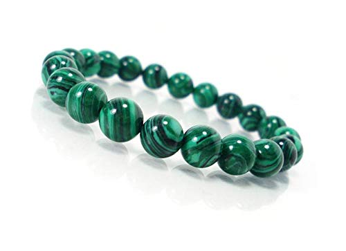 Bracelet malachite pour homme et femme, le bijou en perles 12mm idéal au quotidien