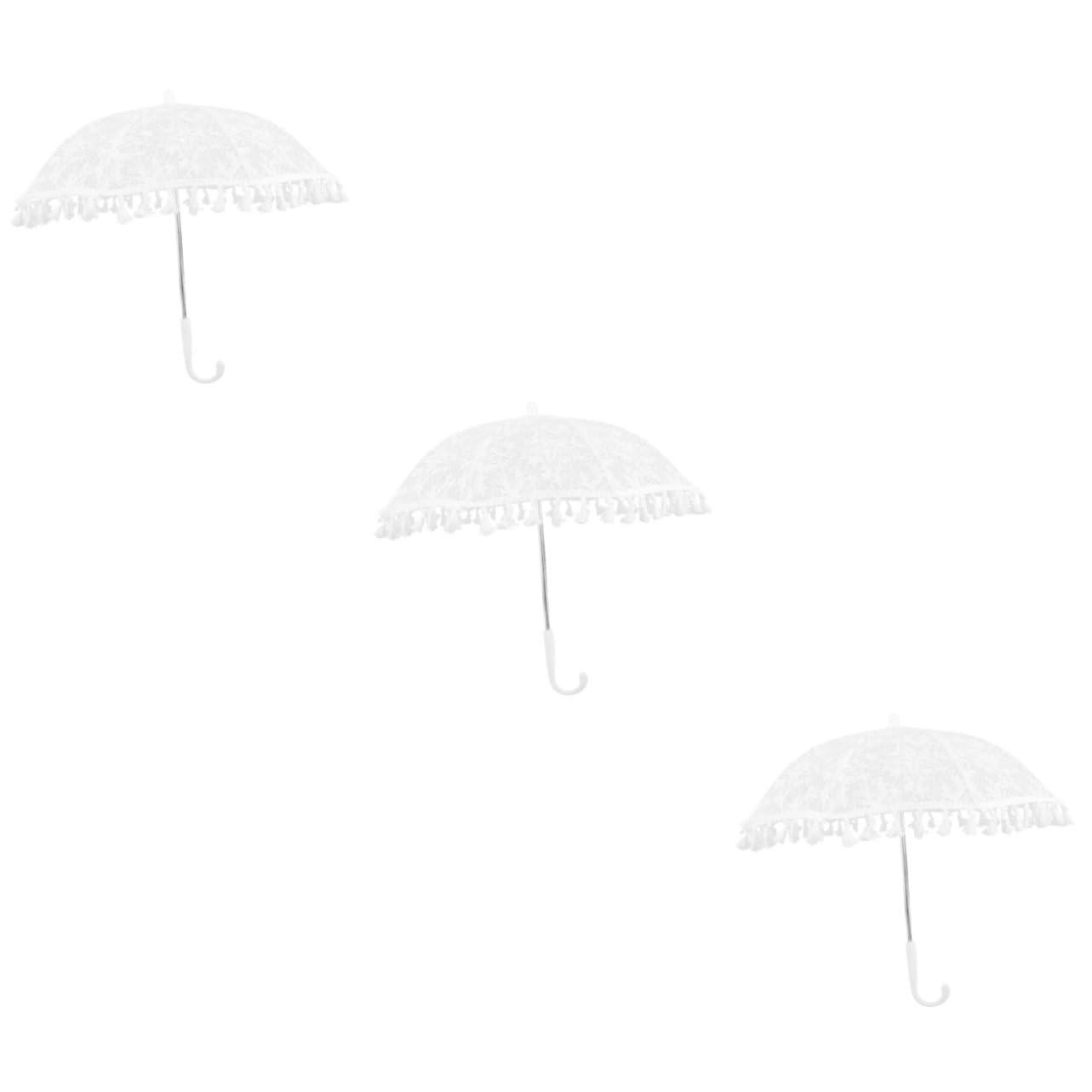 LIFKOME Dentelle Parapluie Parapluies De Mariage Accessoires De Bal Festival Parapluie Fille Parapluies Dentelle Parasol Filles Accessoires Pour Le Mariage Vintage Parapluie Nuptiale