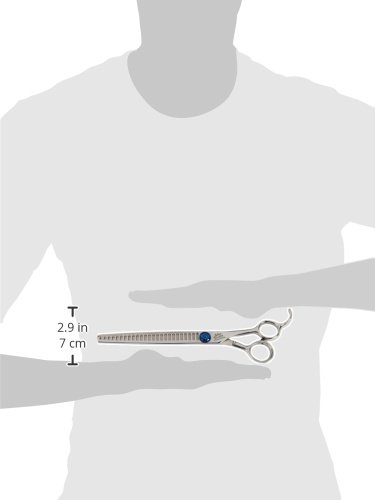 Image of Geib Cobalt Steel Small Pet Blue Breeze 26-Tooth Supercutter Shears, 8-1 /2-Inch