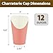 French Fries Holder 100 Pcs Charcuterie Cups 12oz Paper Cups Charcuterie Cups For All Occasions Pink Color