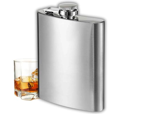 Cantil de Bolso Inox Porta Bebida Whisky Vodca 7Oz 210Ml